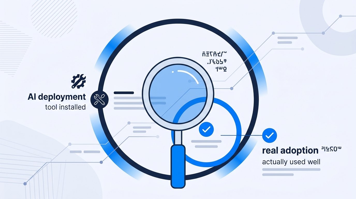the gap between ai deployment and real adoption